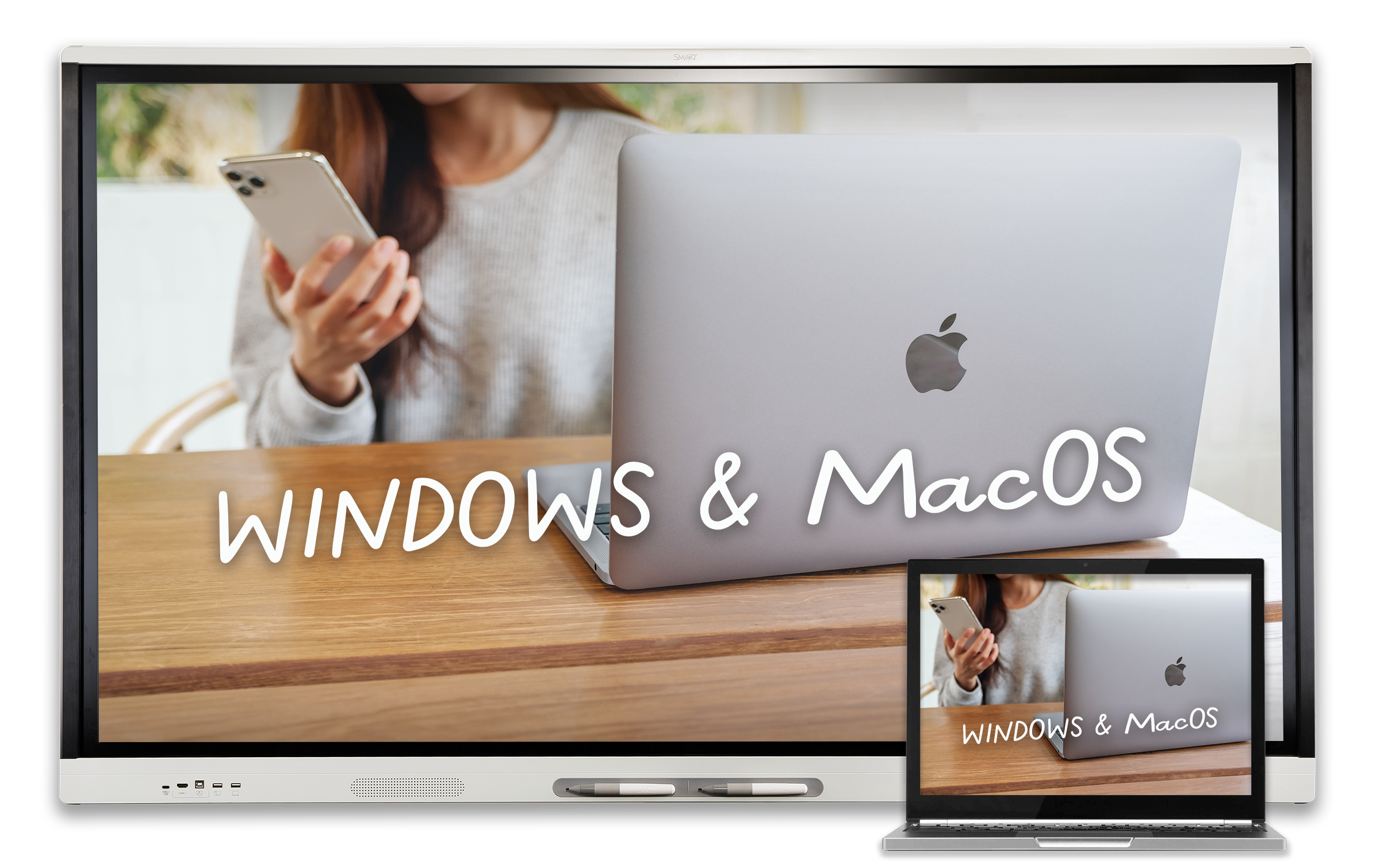 SMART board supports WIndows and MacOS