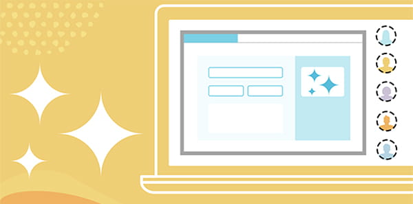 Graphical representation of a laptop with Lumio's AI Assist