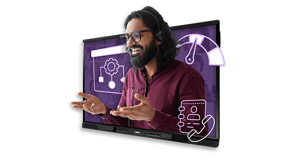 SMART support staff inset in a SMART Board