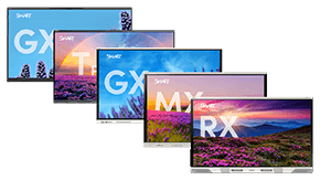 Collage of SMART Boards for education