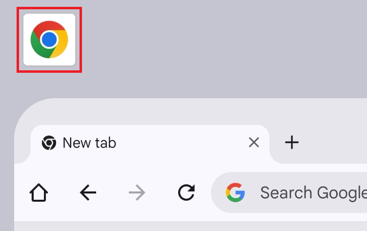 App icon in recents menu