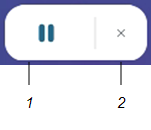 Labels identifying the Freeze widget's different interface elements