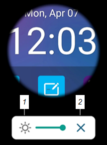 Labels identifying the Spotlight widget's different interface elements