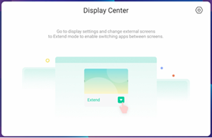 Display Center tool's interface elements