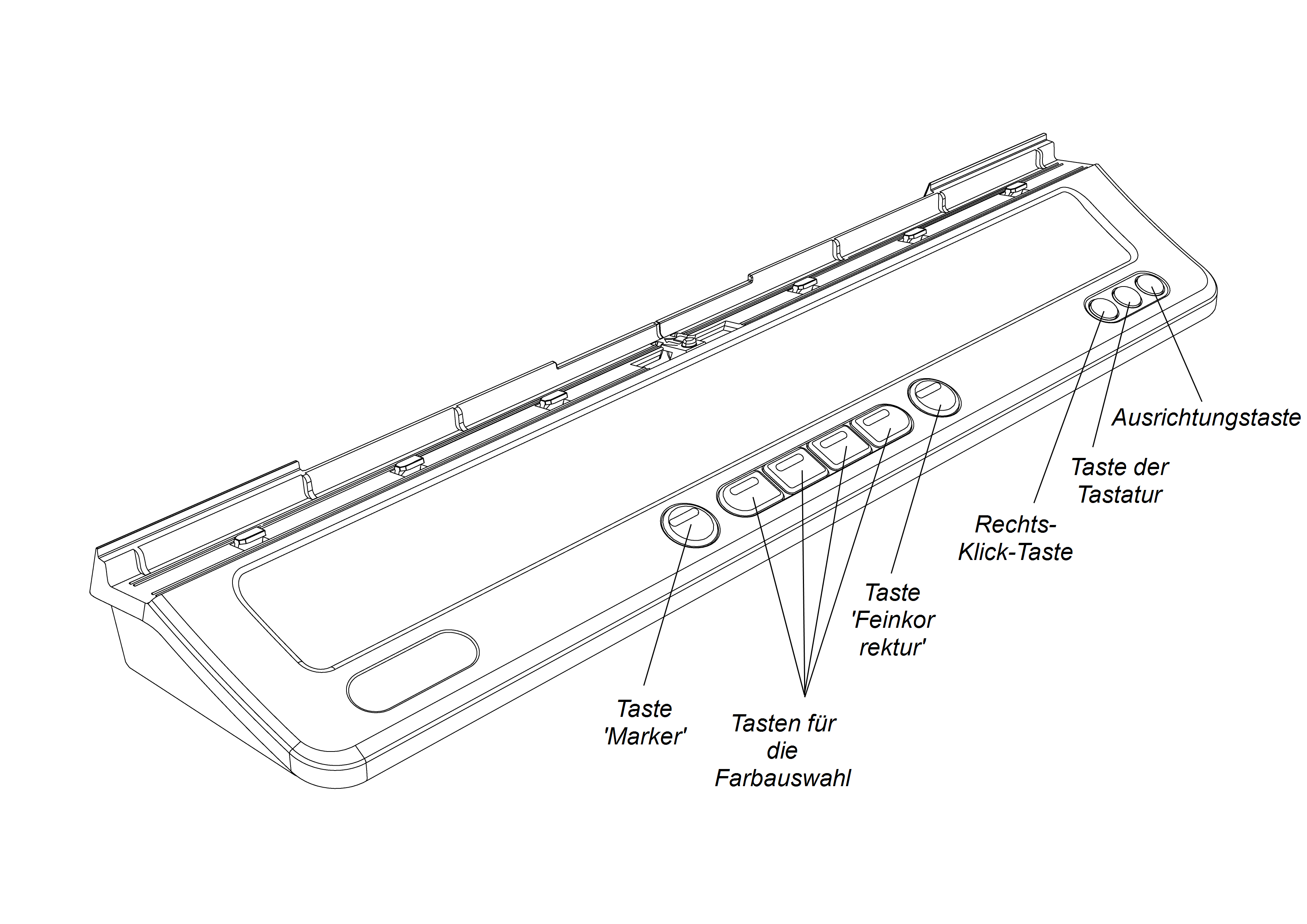 SMART Board M700 Serie interaktives Whiteboard Stiftablage Tasten