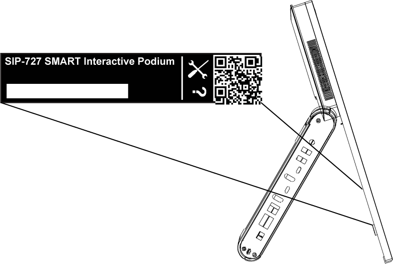Smart Serial Part Number Getting support and finding serial numbers - SMART Board Mini 727